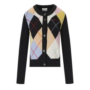 Ganni Harlequin Black Cardigan - NWT